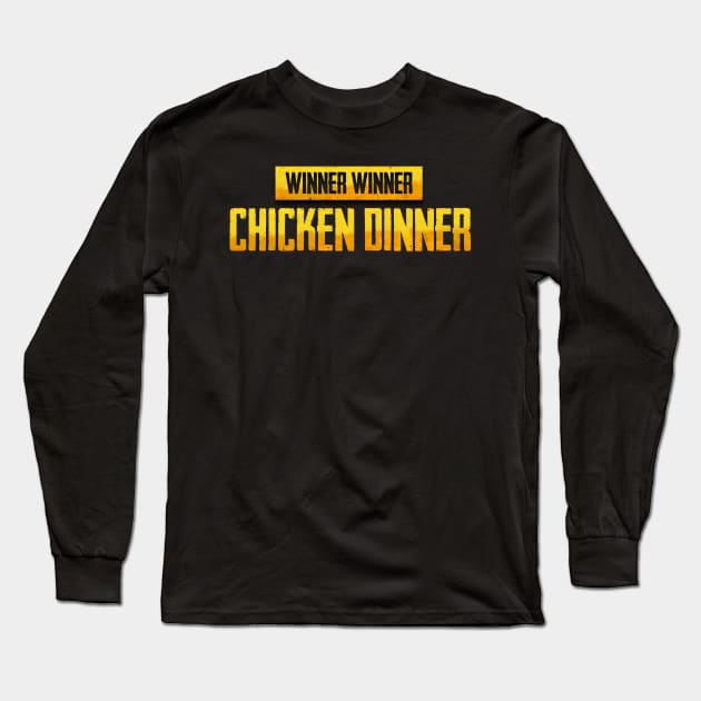 winner winner chicken dinner Long Sleeve T-Shirt by ciyoriy